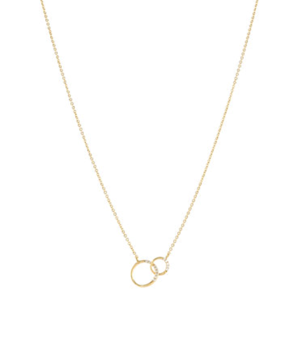 Circle Link Charm Necklace