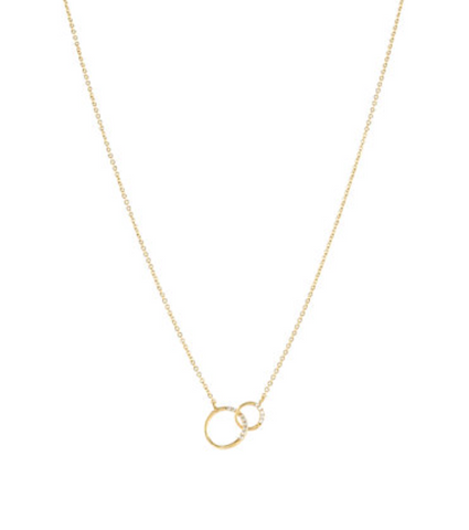 Circle Link Charm Necklace