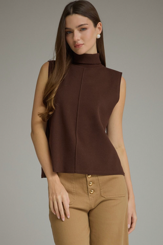 Sleeveless Turtleneck Top