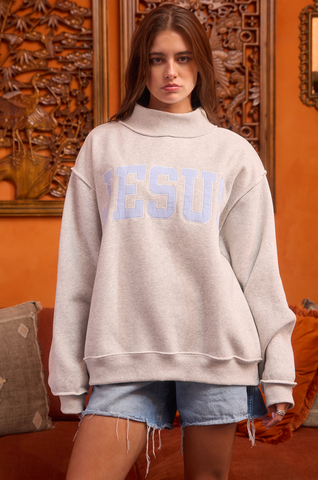 Jesus Mock Neck Sweatshirt