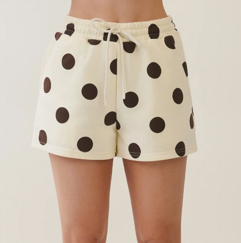 Polka Dot Drawstring Shorts