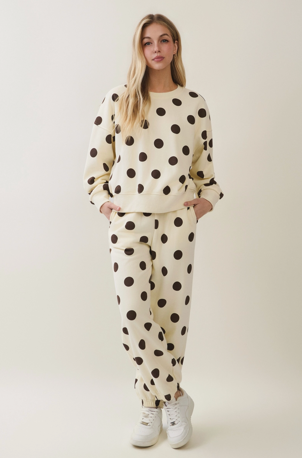 Polka Dot Drawstring Pants