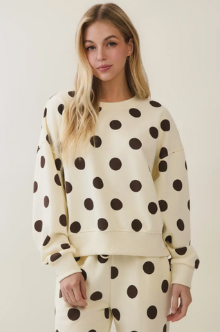 Polka Dot Sweatshirt