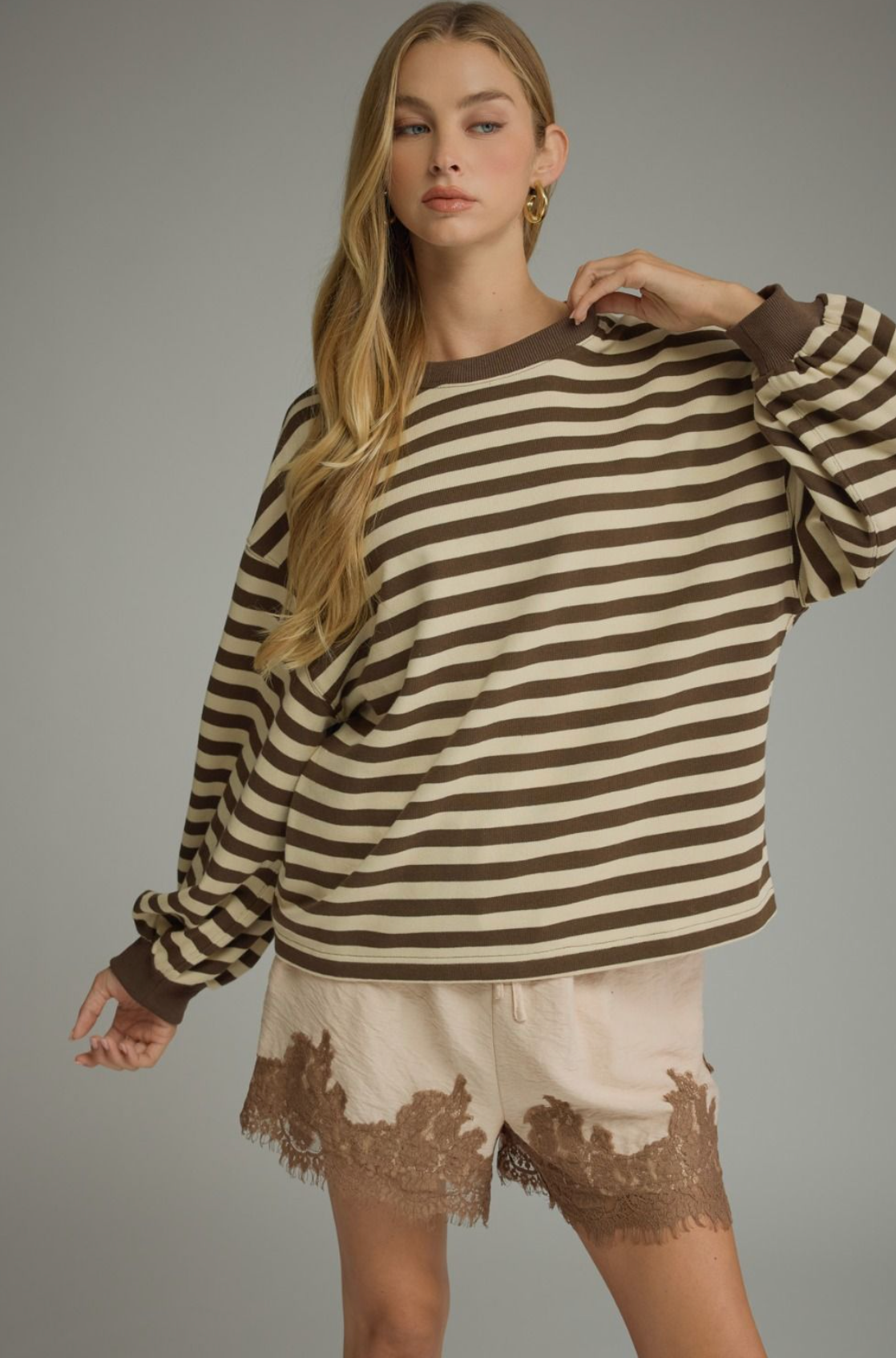 Stripe Long Sleeve Top