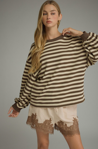 Stripe Long Sleeve Top