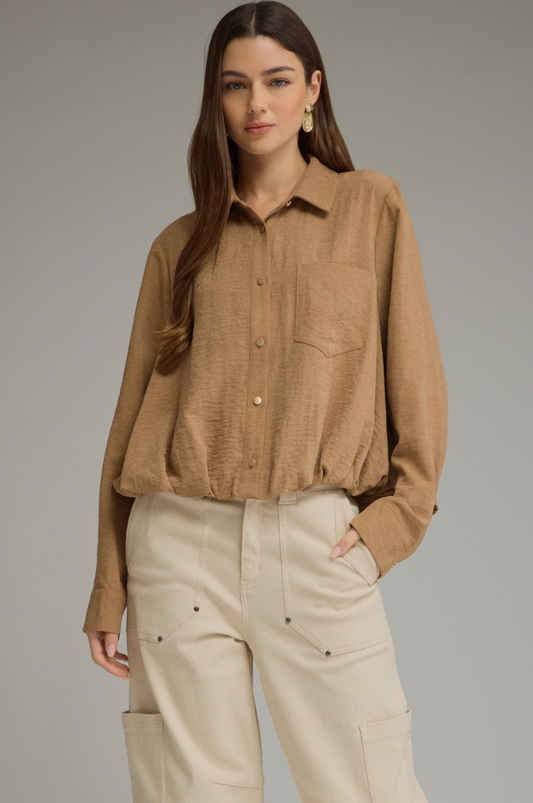 Woven Button-Up Shirt