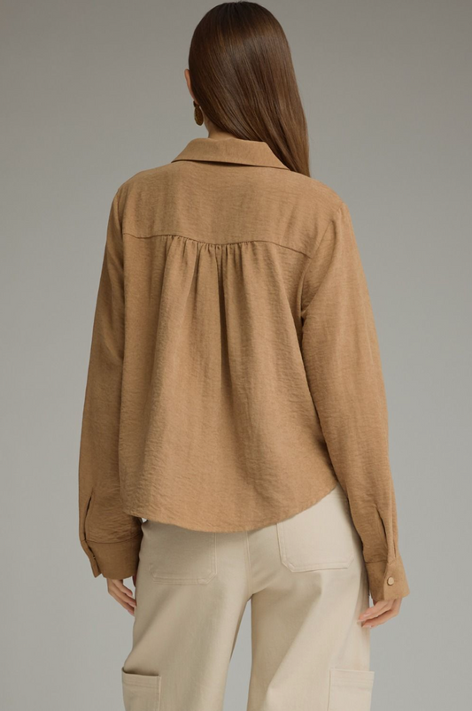 Woven Button-Up Shirt