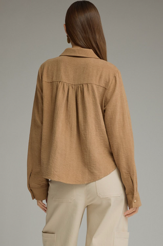 Woven Button-Up Shirt