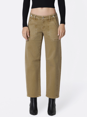 Utility Low Rise Barrel Jeans