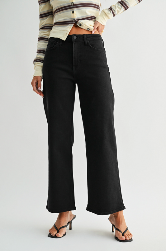 Slim Wide Leg Jeans