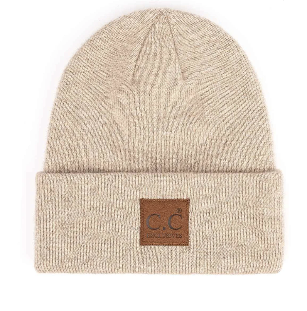 Unisex Soft Ribbed Beanie