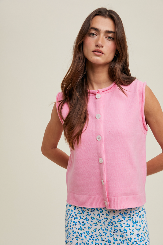 Button-Up Sweater Vest