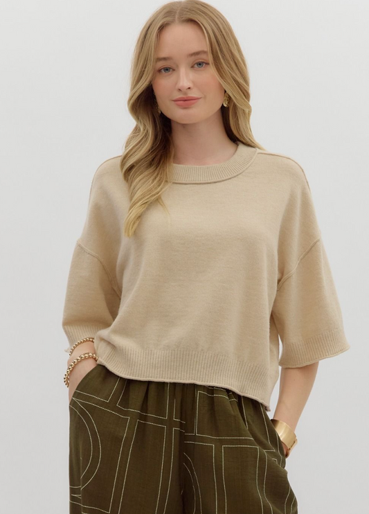Solid Knit Sweater