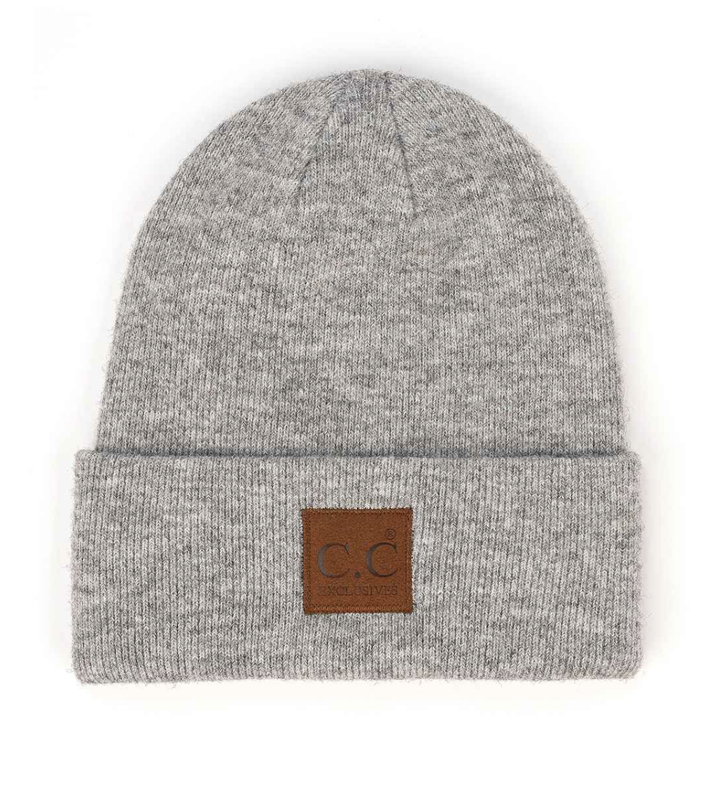 Unisex Soft Ribbed Beanie