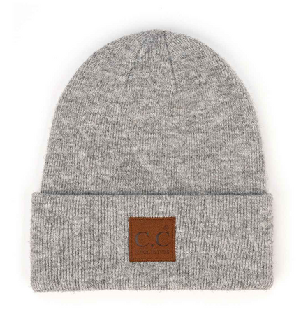 Unisex Soft Ribbed Beanie