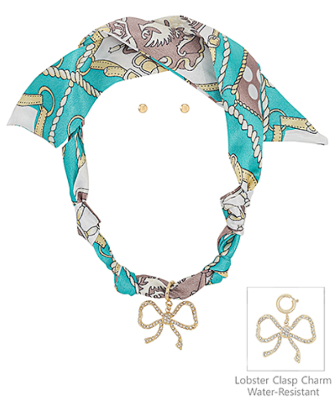 Tie Scarf Necklace Set