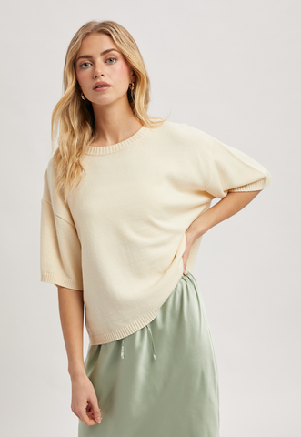 Short Sleeve Sweater Top