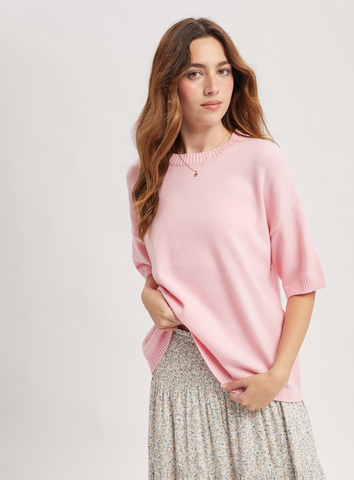 Basic Short Sleeve Sweater