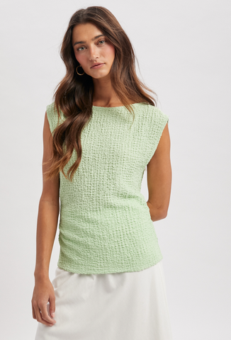 Side Ruched Knit Top
