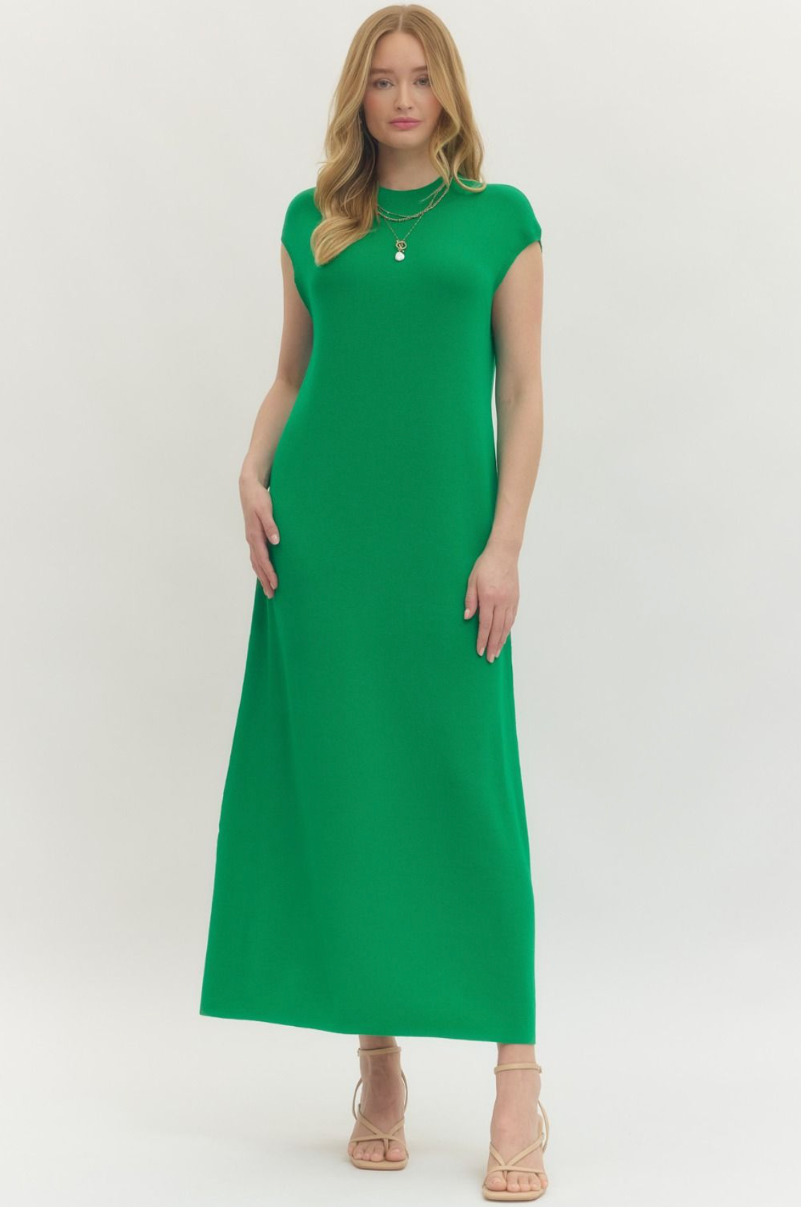 Cap Sleeve Midi Dress