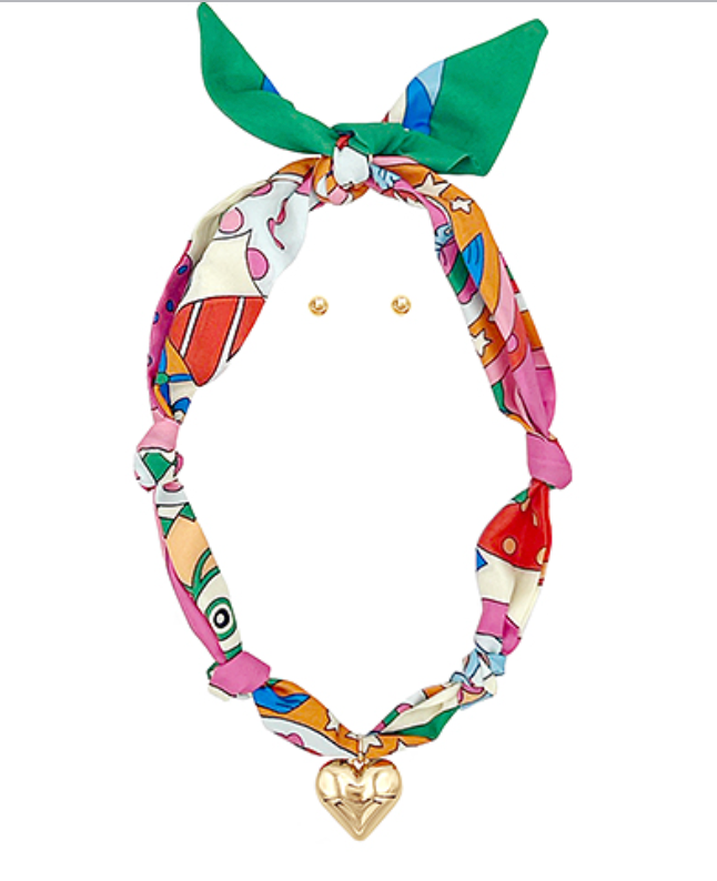 Tie Scarf Necklace Set