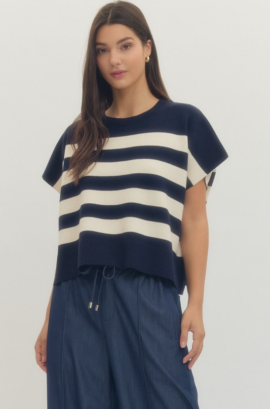 Stripe Knit Top