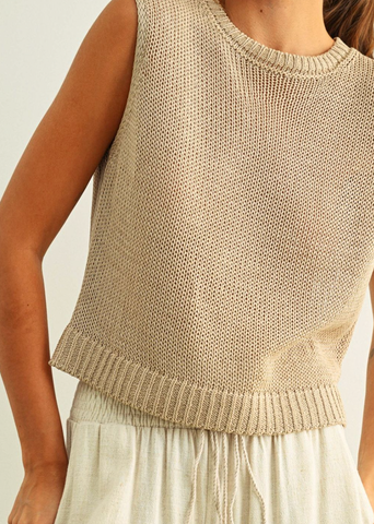 Sleeveless Knit Top