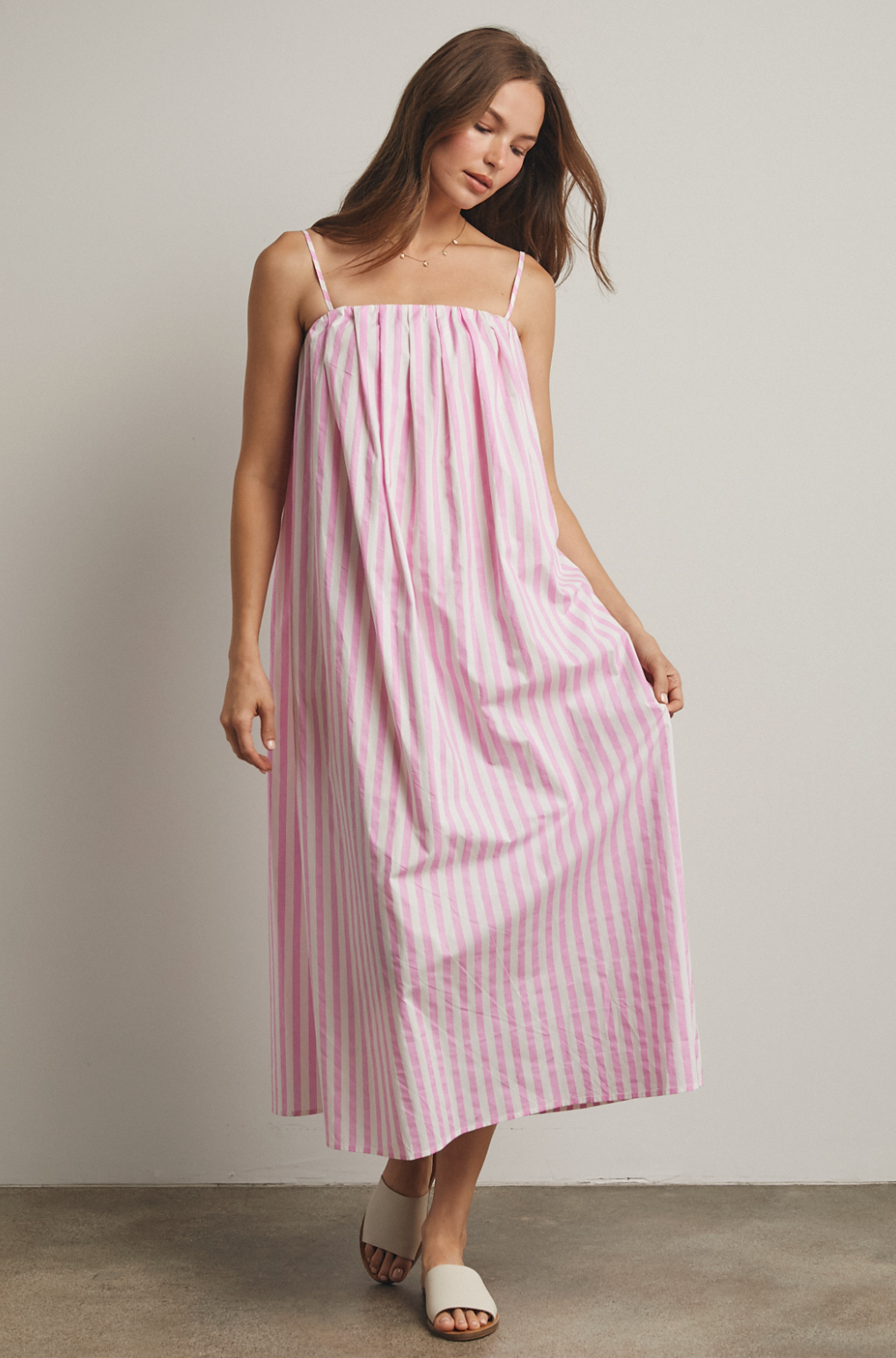 Striped Midi Dress