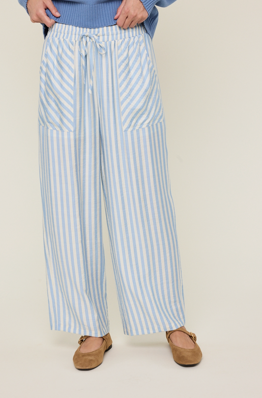 Contrast Striped Pants