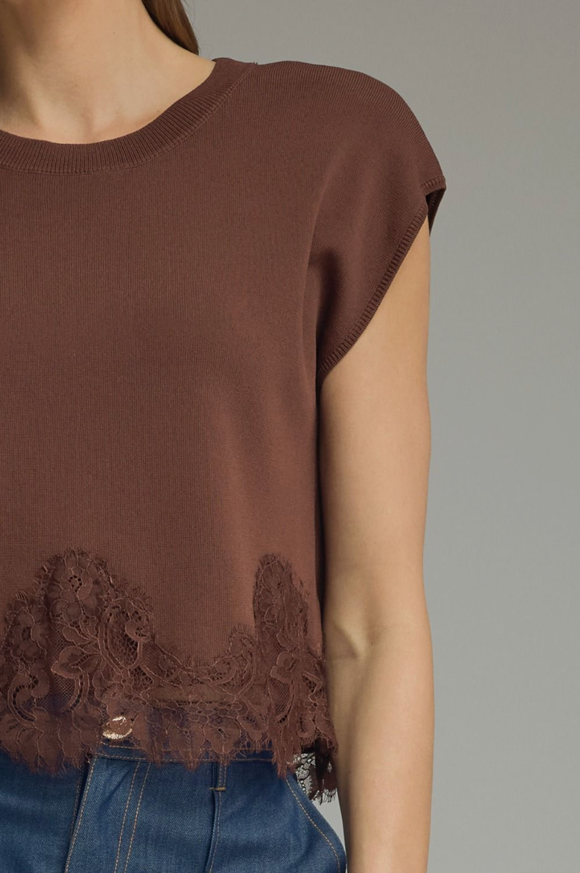 Lace Trim Blouse