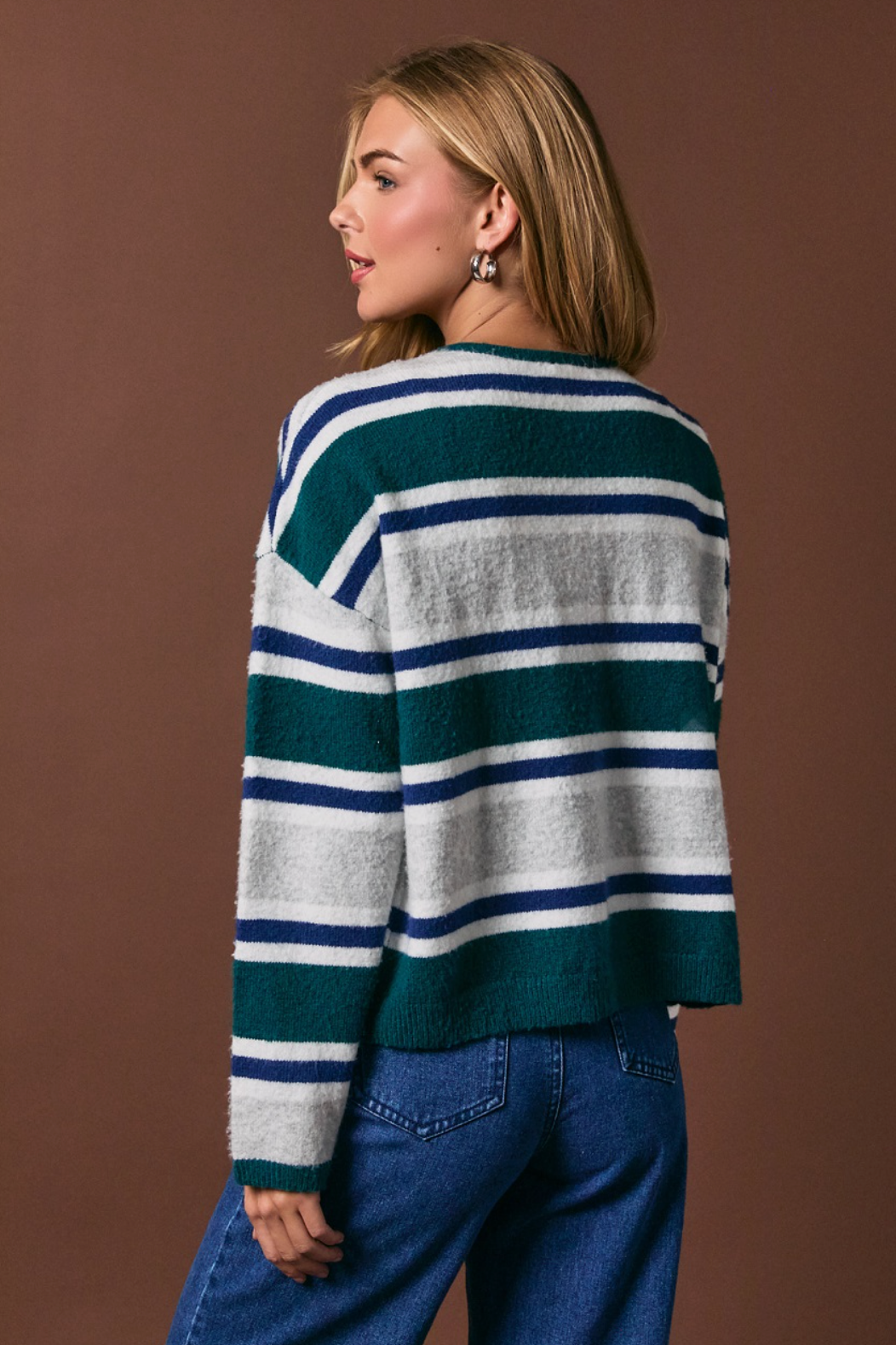 Soft Striped Cardigan