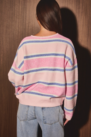 Soft Striped Cardigan