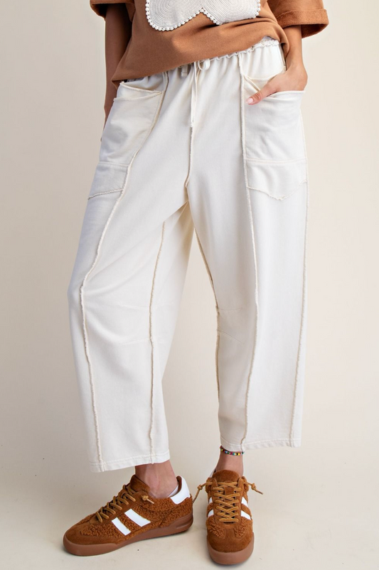 Mineral Washed Barrel Pants