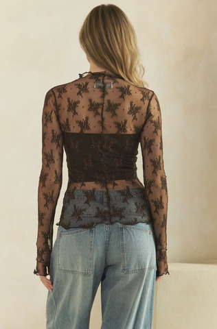 Lace Long Sleeve Top