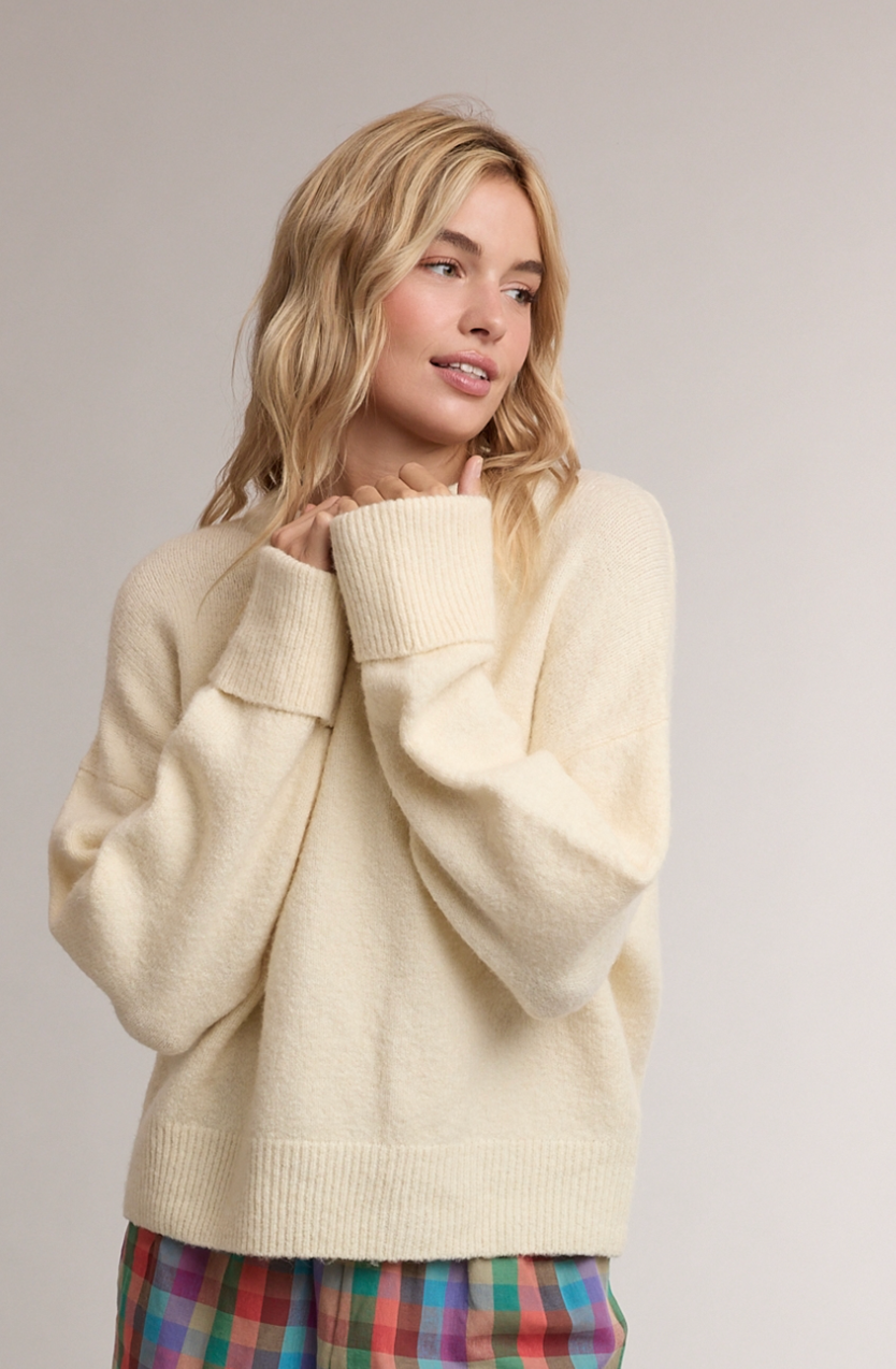 Relaxed Crew Neck Sweater