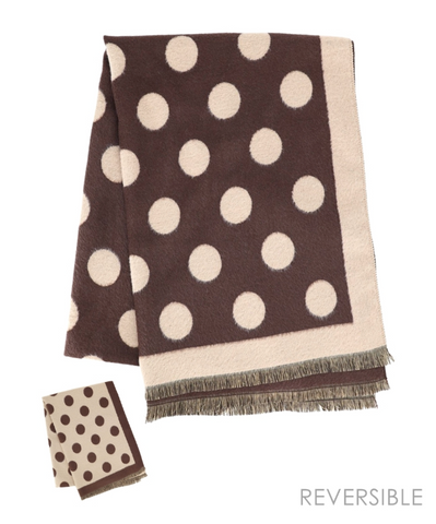Reversible Polka Dot Scarf