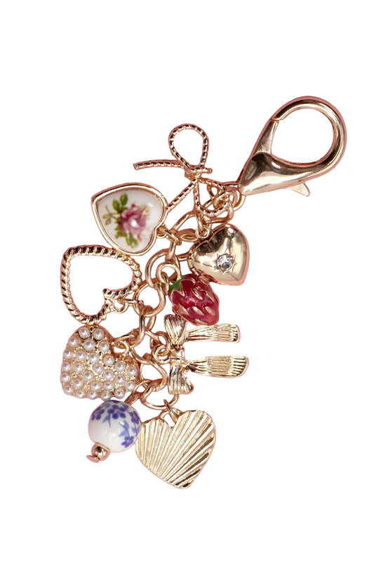 Porcelain Bows Bag Charm