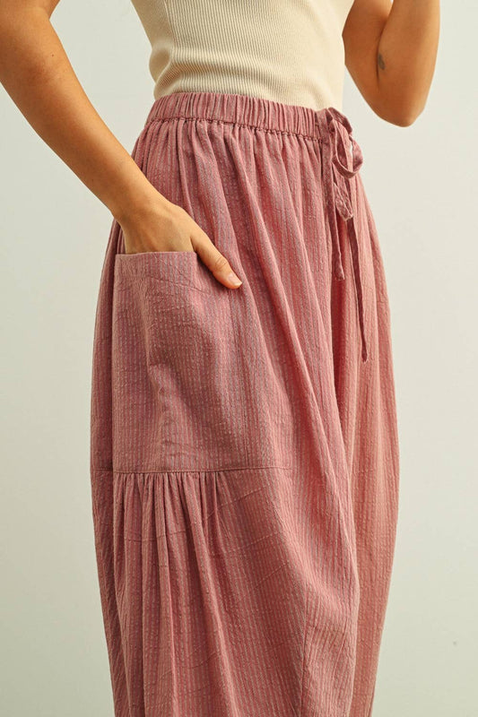 Pinstripe Loose Pants