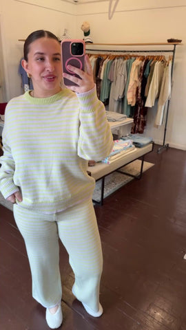 Stripe Sweater Set