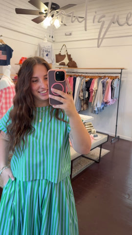 Striped Short Sleeve Top