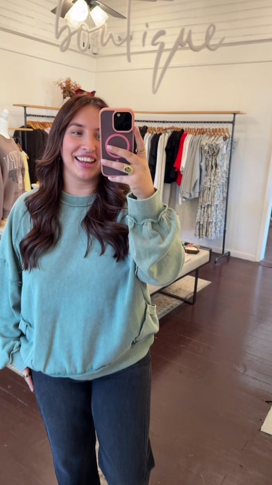 Mineral Washed Pullover