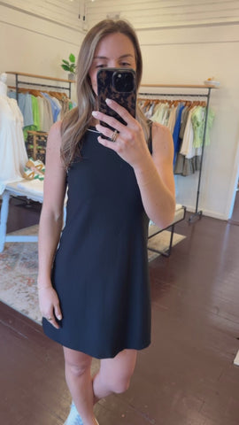 Active Piping Detail Mini Dress