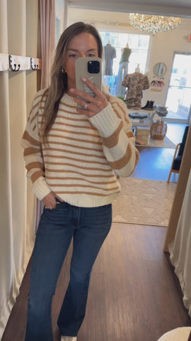 Striped Chenille Sweater