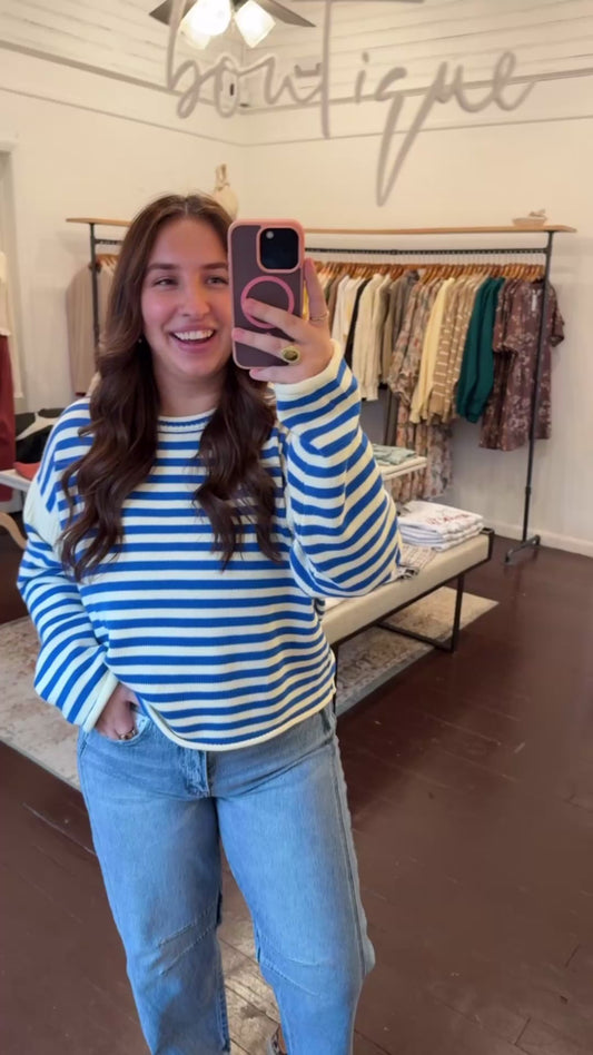 Striped Knit Sweater