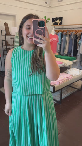 Stripe Sleeveless Top