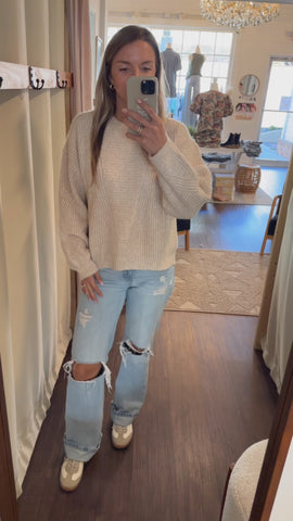 Brushed Knit Sweater