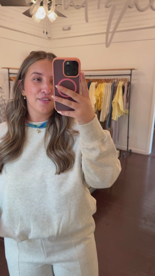 Bubble Hem Sweatshirt