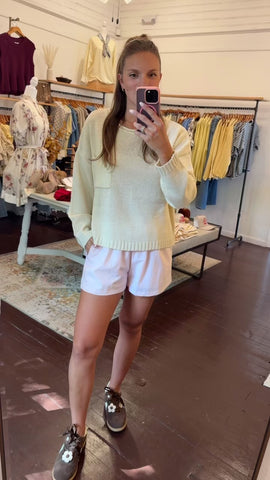 Roll Neck Pocket Sweater