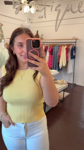 Ribbed Knitted Top