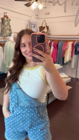 Contrast Tank Top